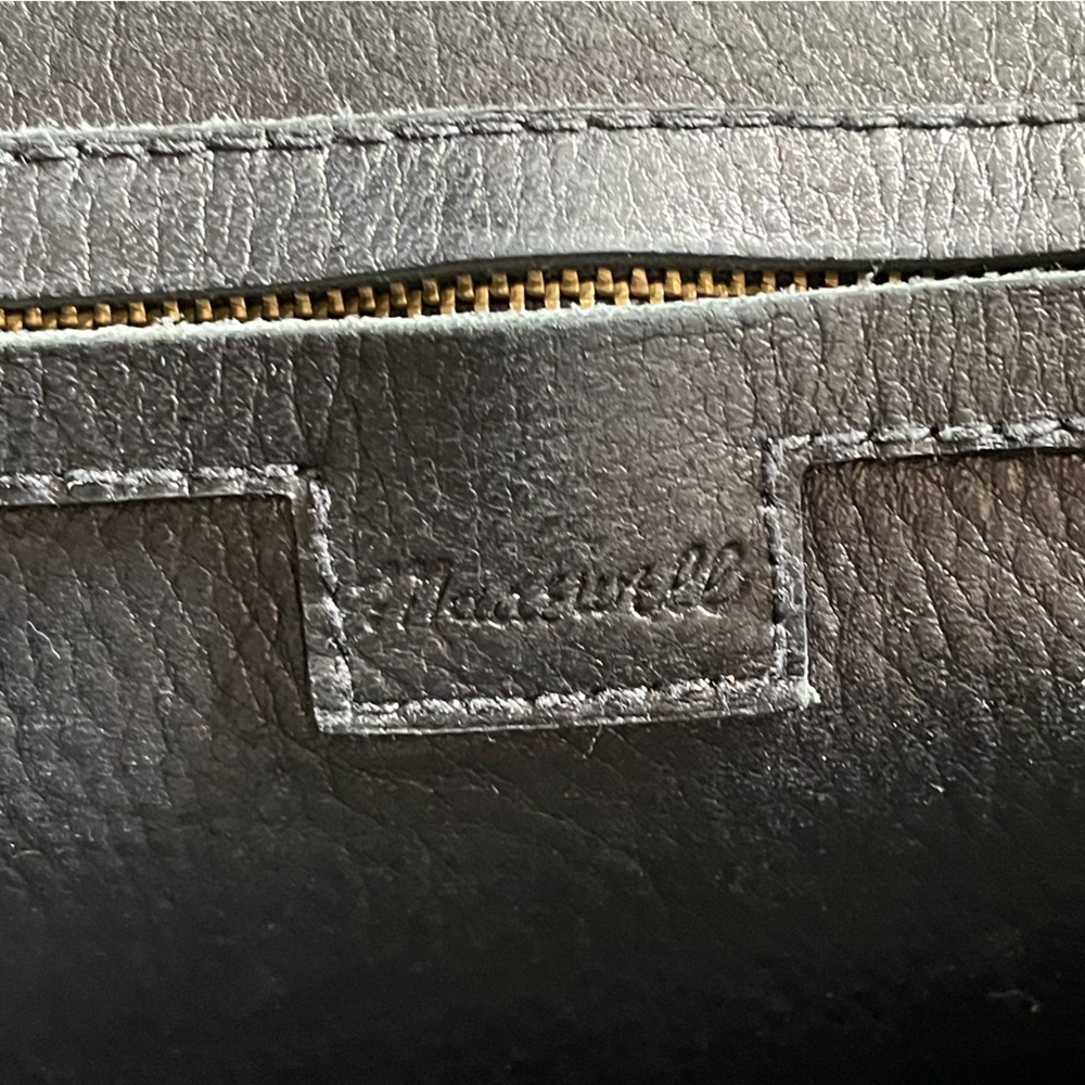 Madewell | Black Leather Tote Bag - Picture 8 of 16